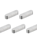 Five Pack Round Ended Feather Keys 6x6x25mm Stainless Steel Shaft Key Stock For Fasteners And Mechanical Projects Pro Grade
