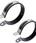 Heavy Duty Exhaust Muffler Clamp Bracket With Rubber Kit For GY6 50cc 125cc And 150cc Scooters And Mopeds, 115mm Diameter, metal brackets