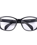 Front view of X Ray Safety Specs with 0.75mm Pb lead glass lenses AR coated for clear vision and anti fog with durable nylon frame