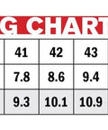 Size chart for Dominator 10 Cycling Shoes Black Black Size 43 With TECNO-3 Closure For A Custom Fit, Replaceable Cables, Sturdy Upper.