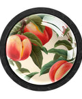 Colorful peach design on 4 Pieces Round Cabinet Knobs And Drawer Pulls Set For Home Kitchen And Bathroom, kid-friendly handles.