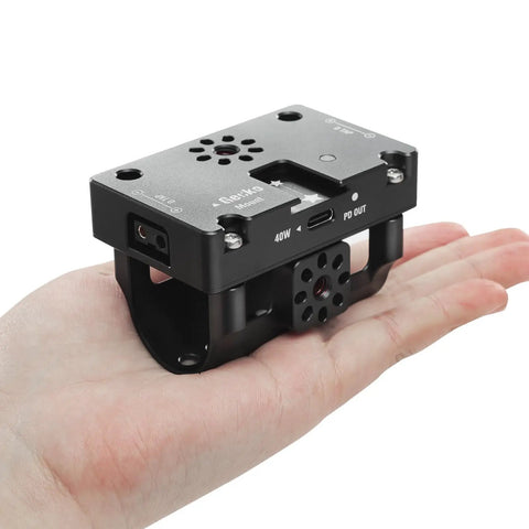 Power Up Your Ring Grip Setup With D Tap And USB C PD Compatible With Tilta Basic And Advanced Ring Grips And DJI RS2 RS3 Pro RS4 RS5 Ring Grip Power Upgrade For Pro Filmmakers And Onset Crews, portable power supply module shown on hand
