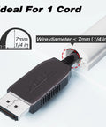 Game Changing 118 Inch Silicone Cord Cover For Walls With Strong Self Adhesive Backing Flexible Cable Manager To Nail Your TV Setup And Kick The Ugly Wires Straight To The Curb Today, showing compatible cord size.