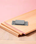 Invisible Concealed Cabinet Door Hinges For Hidden Closets And Bookcases Heavy Duty 5 Inch Square Steel Hinged Hardware on wood panels