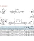 Top Notch MGN12 12mm Linear Guide Rail System With Smooth Sliding Blocks Available In Various Lengths Including 385mm diagram and dimensions.