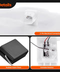 Fuel Level Sensor Replacement For Infiniti G37 G25 M35 M45 Q60 And 2015 Q4 Fits 2009 To 2015 Models 25060 1NC0C Plug And Play Gas Gauge Sending Unit 2-pin connector