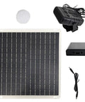 Slick 10W Solar Panel Heater For Cars And Small Barns, Portable off-grid solar panel, fan, and battery box kit.