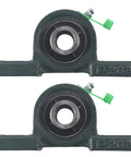 Two pillow block bearings for Five Eighths Inch By Twelve Inch Jackshaft Kit For 35 Chain With Two Pillow Block Bearings Two Shaft Collars