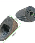 Close-up of Quill Stem Wedge Nut Replacement Adapter Set For M8 Thread, 22.2mm And 25.4mm Fit, showing dimensions and threaded hole.