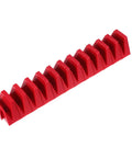 12 Piece Modular Wrench Organizer Tray for Workbenches Space Saving Tool Holder, red plastic, 12 slots, durable design