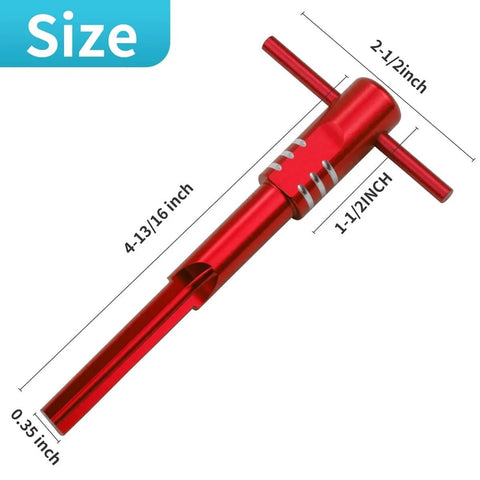 Pro Grade Ignition Switch Housing Alignment Tool For 2014 To 2020 Touring Motorcycles Red Aluminum Alloy Construction