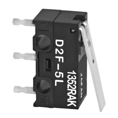 Two Pack 3 Pin Basic SPDT Limit Switch With Hinge Lever Actuator Subminiature Form 3A 125V PCB Mount IP54 Beefy Heavy Duty And Plug And Play Ready For Durable Industrial Switching