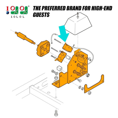 Beefed Up Forward Reverse Switch Assembly For Ezgo Txt Electric Golf Cart Crushes Hills With High Current Support And Delivers Smooth Gear Shifts Without Headaches, detailed assembly diagram.