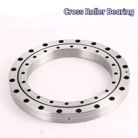 Heavy Duty Cross Roller Bearing Xsu80168 Dimensional Specs 130X205X25Point4Millimeters outer ring with holes for CNC use.