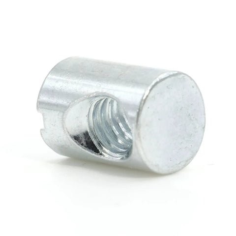 Top Tier Replacement Cross Dowel Barrel Nuts Compatible With Ikea Part 100514 For Crib And Bunk Bed Frames Real Deal Diy Furniture Assembly Fix Pack Of Eight - silver, M6 threaded steel nut