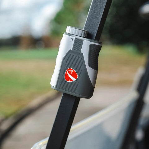 I4 rangefinder with 6X magnification, part of X3C Carbon Golf Launch Monitor And Simulator With Full Radar Tracking From Tee To Green bundle