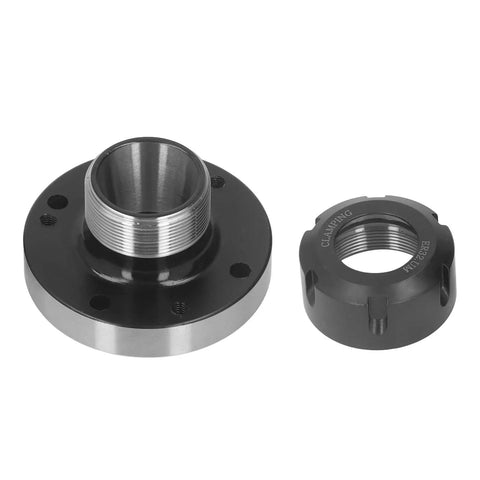 80mm Carbon Steel Collet Chuck For CNC Milling Lathe Engraving Machines, Secure Fixing Accessory With Backing Plate Mount