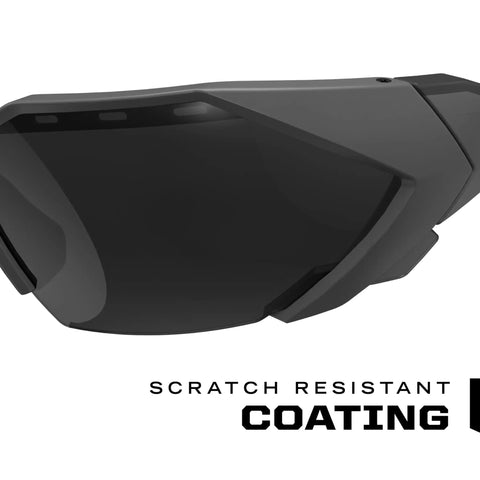 Vision Type E Safety Glasses With Anti Fog Coating, Scratch Resistant Smoke Lens, Lightweight Gray Half Frame Eyewear