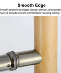 Solid Wood Front Door Pull Handle With Customizable Sliding Hardware And Fittings For Glass Wood Or Metal Doors Modern Minimalist