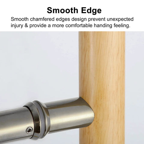Customizable Wooden Front Door Pull Handle With Sliding Hardware For Home, School, Office, Hotel Use Style 1 150 Cm 59 In Length