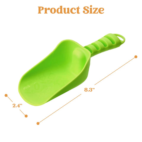Colorful Beach Shovels For Kids Set Of 4 Durable Plastic Sandbox Toys With Scoops For Toddlers Outdoor Play No Sharp Edges Safe Non Toxic