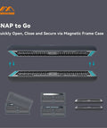 Snap To Go 30 Piece Precision Screwdriver Set With Magnetic Tweezers And Bits For Electronics PC Laptop Tablet Repair DIY Kit Pro Grade For Small Electronics DIY Projects And Makers case showing open and closed views