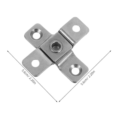 Heavy Duty Stainless Steel Torque Positioning Damping Door Pivot Hinges 2 Newton Meter For Cabinets And Furniture With Quiet Soft Close Friction Mechanism Ideal For Kitchen And Bathroom Hardware 2 Pieces, front view, stainless steel material, with measurements