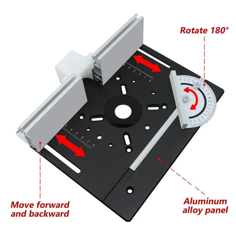 Built Tough Durable Aluminum Router Table Insert Plate, Reliable Flip Plate For Woodworking Benches, Upgraded Lift Base, Slick Precision Swap Installation And Serious Diy Upgrade Gear with adjustable aluminum panel.