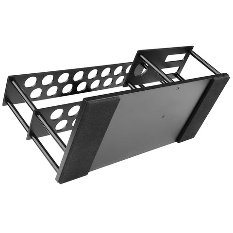 Unassembled DIY Ready RC Tool Organizer With Built In Screw Tray And Aluminum Storage Rack Kit shown upside down view