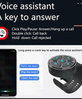 Wireless Media Button Remote Control Kit for Phone with IP67 Waterproof, Bluetooth 5.3 display with watch-band, phone interface.