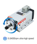 Beefed Up 2.2KW 110V Spindle Motor Kit With VFD Inverter And 13 ER20 Collets For CNC Router Engraving Milling Machine 0 To 24000 RPM Low Runout Under 0.005mm 50 Or 60 Hz