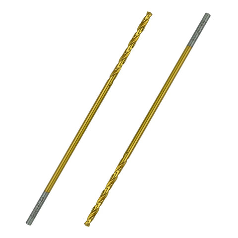 Heavy Duty Cobalt Drill Bits Set 5/32 Inch By 6 Inch M35 Cobalt Drill Bits With Industrial Titanium Coating 2 Pack