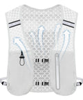 Go-To Lightweight Running Backpack For Men With Hydration Vest, Phone Pouch, And Bottle Holder showing breathable mesh fabric