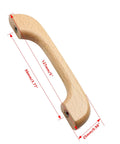 Ten Pack Natural Beech Wood Cabinet Pulls Handles For Kitchen Cabinets And Drawers Solid Wood Pulls With Clear Coat Finish