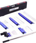 Pro Grade Skimming Blade Set For Drywall With Outer Case - 8 Inch, 12 Inch, 16 Inch And 32 Inch Blades, Tough Extruded Aluminum