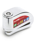 Heavy Duty Disc Brake Rotor Lock With Waterproof Electronic Alarm For Scooters Motorcycles And Bicycles in stainless steel