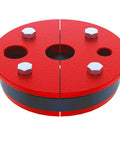 Built Tough Cast Iron Well Seal For Six Inch Casing With One And A Quarter Inch Single Drop Pipe, Heavy Duty Water Well Cap, red finish