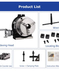Quick Change Indexing Head Dead On Precise 360 Degree Rotary Table Dual Mount Vertical Or Horizontal Straight Up Smooth Operation Heavy Duty Milling Accessory For Pro Shop Grind with accessories.