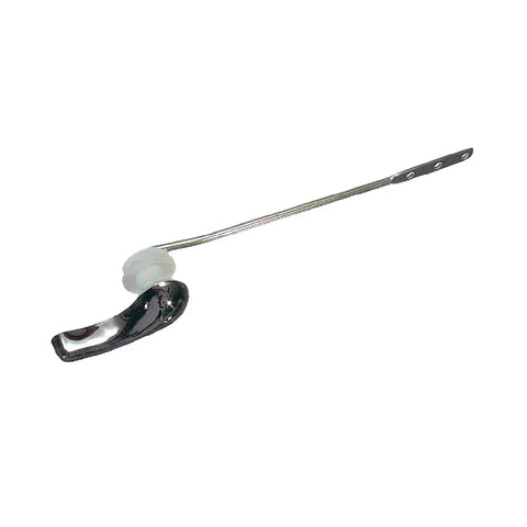 8 Inch Universal Toilet Tank Lever Chrome With Durable Metal Arm And Plastic Nut For Strength Front Left Install Easy To Mount