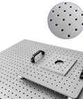 Pro Grade Stainless Steel Optical Plate With High Magnetic Conductivity For Experiments And Precision Labs Breadboard Workbench Steel Optical Table 300x300x8mm with perforated design