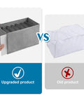 3 Pack Sweater Wardrobe Organizer With PP Board Handles vs traditional organizer, showcasing upgraded design and durability