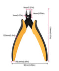 Get The Job Done Right With These Durable Spring Action Diagonal Cutting Pliers. 128mm wire cutter with black and yellow grips.