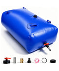 63 Gallon Water Bladder Tank Portable 2000D PVC Storage Bag Blue Heavy Duty Three Layer Tank With Reinforced Mesh Seams Leak Proof