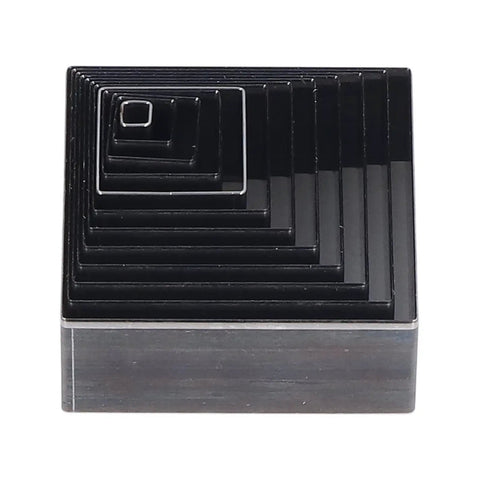 Leather Punch Tool Set With 12 Square Cutting Die Sizes From 5mm To 60mm For DIY Leather Crafting Alloy Steel Manual Hole Punch Kit