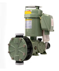 Industrial Grade Mechanical Diaphragm Metering Pump LK-F45 for precise chemical dosing, lab and plant equipment, front view close-up