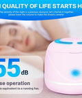Dual Mode Ultrasonic Cleaner For Dentures Mouth Guards Toothbrush Heads And Jewelry 45 KHz Retainer Cleaner With 5 Minute Quick Blue Light Clean And 3 Minute Deep Purple Light Clean Pink, pink low-noise unit