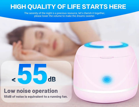 Dual Mode Ultrasonic Cleaner For Dentures Mouth Guards Toothbrush Heads And Jewelry 45 KHz Retainer Cleaner With 5 Minute Quick Blue Light Clean And 3 Minute Deep Purple Light Clean Pink, pink low-noise unit
