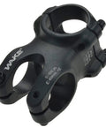 Black Mountain Bike Stem 31.8mm Clamp, 40mm Length, 3 Degree Rise, CNC Aluminum 6061 T6, Four-Bolt Bar Clamp