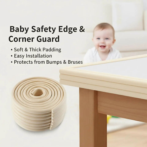 Keep The Kiddos Locked And Loaded With These Tough As Nails Baby Proof Corner Guards And Six Point Five Foot Self Adhesive Edge Protectors Made From Squishy High Density Nr Foam To Shield Sharp Couch Edges In Cool Black.
