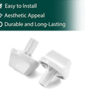 Air Conditioner Control Knob Replacement For WJ12X24802 White Plastic Knob 2 Pack Fits GE Hotpoint Easy Fit Design